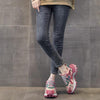 Women's Trendy Street Style All-match Striped Color Matching Sneakers