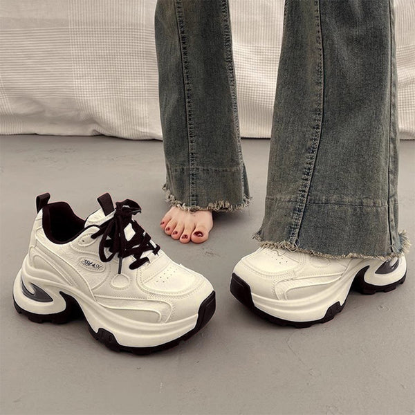 Women's Casual All-match Height-Enhancing Wedge Heel Sneakers