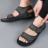 Men's Summer Casual Leather Lightweight Breathable Non-slip Sandals