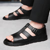 Men's Summer Leather Beach Breathable Non-Slip Versatile Sandals