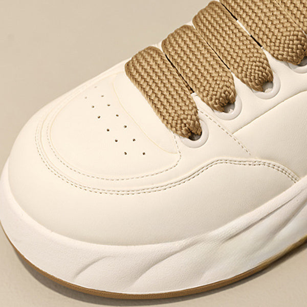 Women's Casual Thick-Soled Height-Enhancing Flat Sneakers