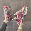 Women's Trendy Street Style All-match Striped Color Matching Sneakers