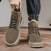 Men's Casual Leather Color Matching Low Boots