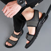 Men's Summer Casual Leather Lightweight Breathable Non-slip Sandals