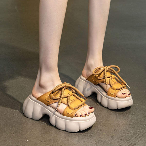 Women's Summer Casual Versatile Comfortable Soft Thick-soled Slippers