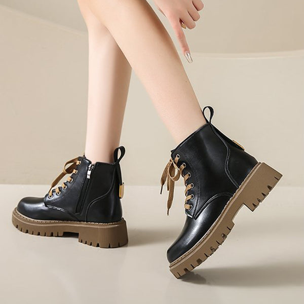 Women's Height-Enhancing Mid-heel Non-Slip Wear-Resistant Boots