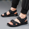 Men's Summer Casual Leather Lightweight Breathable Non-slip Sandals