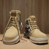 Men's Casual Leather Color Matching Low Boots