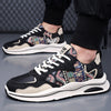 Men's Sports Canvas Breathable Lightweight Floral Pattern Dad Shoes Sneakers