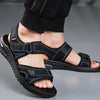 Men's Summer Casual Leather Lightweight Breathable Non-slip Sandals