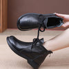 Women's Minimalist Cowhide Leather Mid-Heel Breathable Non-Slip Boots