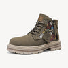 Men's Casual Leather Color Matching Low Boots