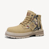 Men's Casual Leather Color Matching Low Boots